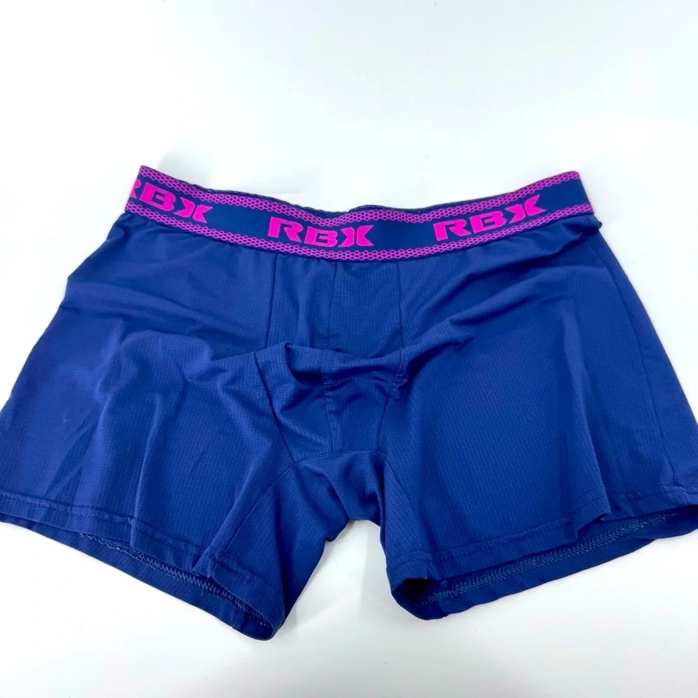 RBX Navy‎ Boxer Briefs with Magenta Waistband
